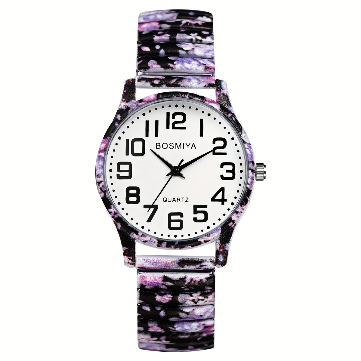 Women's Quartz Watch - Boho for Elastic Stretch Strap Analog Wristwatch - Large Arabic Numeral - product detail view 27