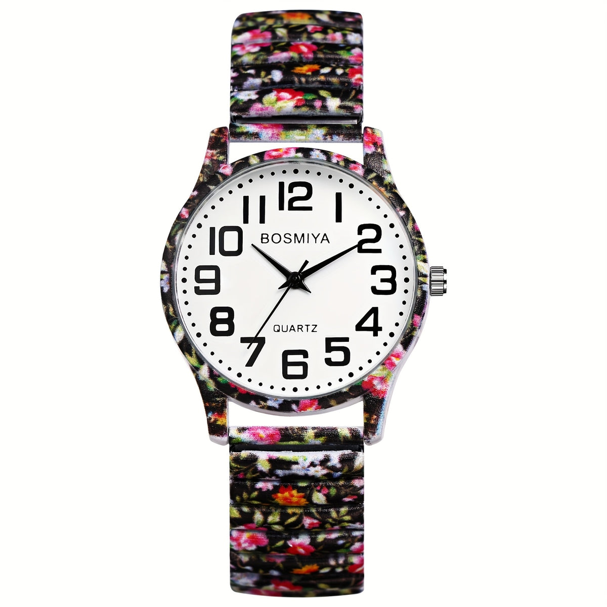 Women's Quartz Watch - Boho for Elastic Stretch Strap Analog Wristwatch - Large Arabic Numeral - product detail view 28