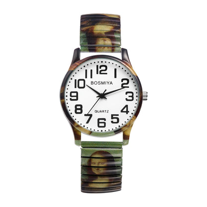 Men's Quartz Watch - Boho Printed - Stretch Band Wristwatch Large Arabic Numerals Starry Sky - product detail view 35