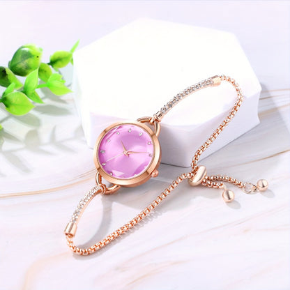 Women's Quartz Watch - Bracelet for Hexagonal Case Stainless Steel Analog Dress Wristwatch Petite - product detail view 12