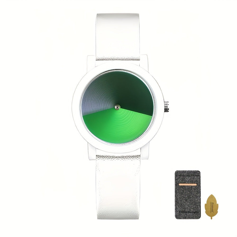 Women's Quartz Watch - Color Changing for Glamorous Shifting Color Display PU Leather Strap - product detail view 7