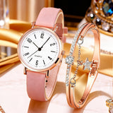 Pink Watch + Bracelet Set