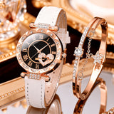 White Heart Watch + Bracelet