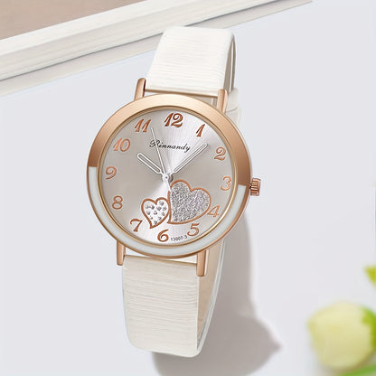 Women's Quartz Watch - Cute Shiny Heart Candy Color Fashion Analog Wristwatch Colorful Casual - product detail view 15