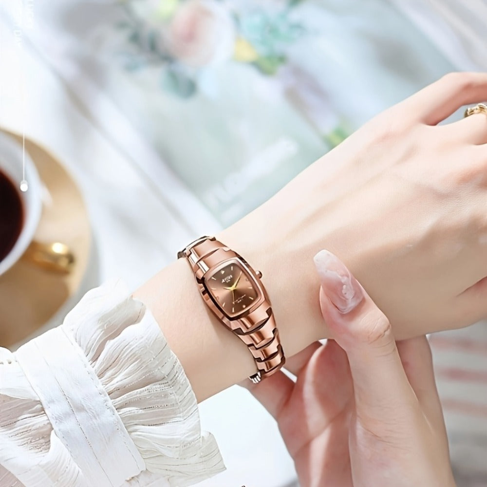Women's Quartz Watch - Glow in the Dark for AIYSIHI Elegant Rhinestone Wristwatch, Gorgeous - product detail view 3