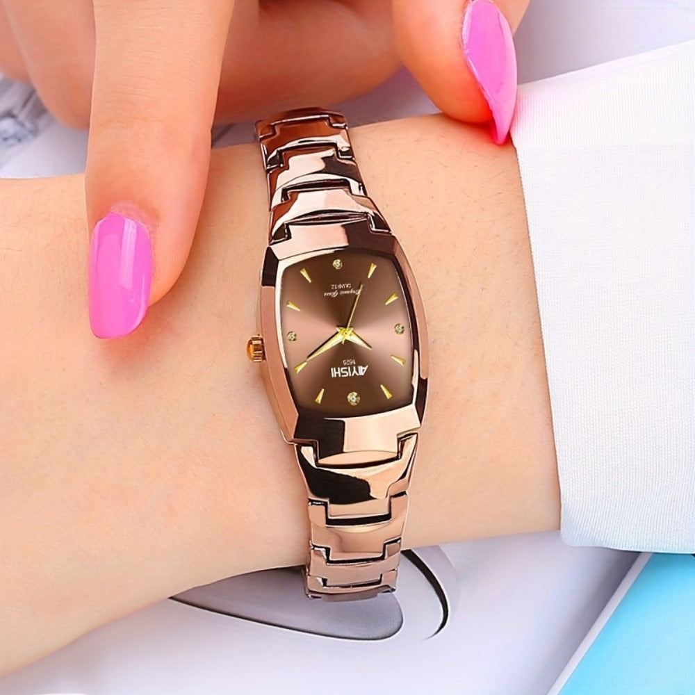 Women's Quartz Watch - Glow in the Dark for AIYSIHI Elegant Rhinestone Wristwatch, Gorgeous - product detail view 9
