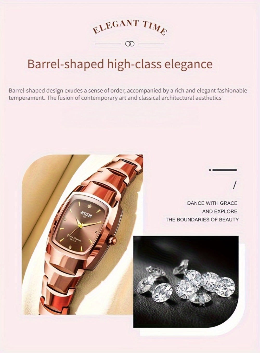Women's Quartz Watch - Glow in the Dark for AIYSIHI Elegant Rhinestone Wristwatch, Gorgeous - product detail view 11