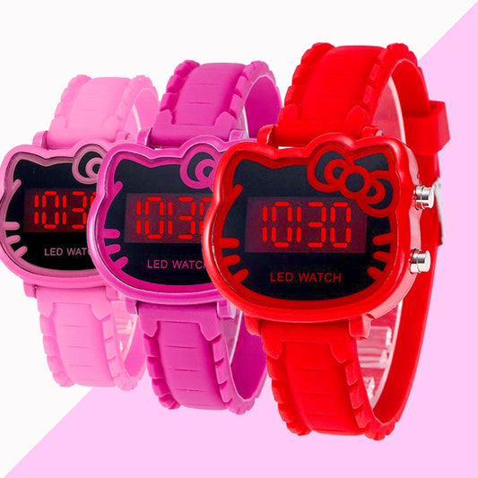 Women's Quartz Watch - Kawaii Cat for Girls - Cute Cartoon Kitty Wristwatch Anime Fashion - main product view