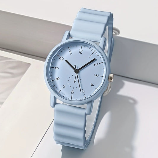 Women's Quartz Watch - Macaron Color Silicone Cute Casual Round Analog Fashion Wrist for Girls - main product view
