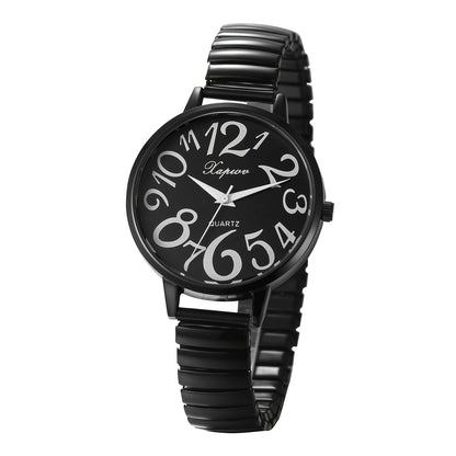 Women's Quartz Watch - Multi-Color 's Analog with Round Stretch Band - Large Arabic Numeral Dial - product detail view 20