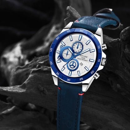 Men's Quartz Watch - NOTIONR 's Faux Leather Date Display, Round Dial, Business & Sport Casual - product detail view 7