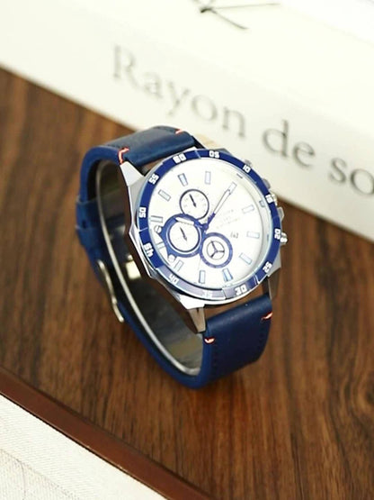 Men's Quartz Watch - NOTIONR 's Faux Leather Date Display, Round Dial, Business & Sport Casual - product detail view 11