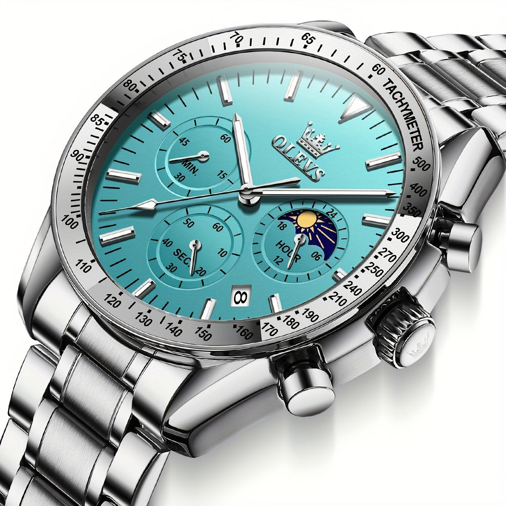 Men's Quartz Watch - OLEVS Luxury Luminous for Stainless Steel Dress Business Wristwatch Day - product detail view 21