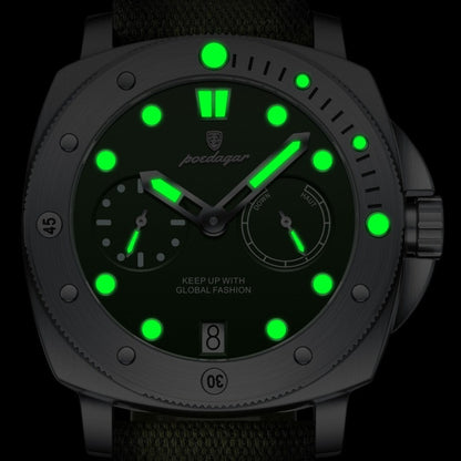 Men's Quartz Watch - POEDAGAR 's with Nylon Strap 3ATM Waterproof, Multi-Function Sport for - product detail view 6