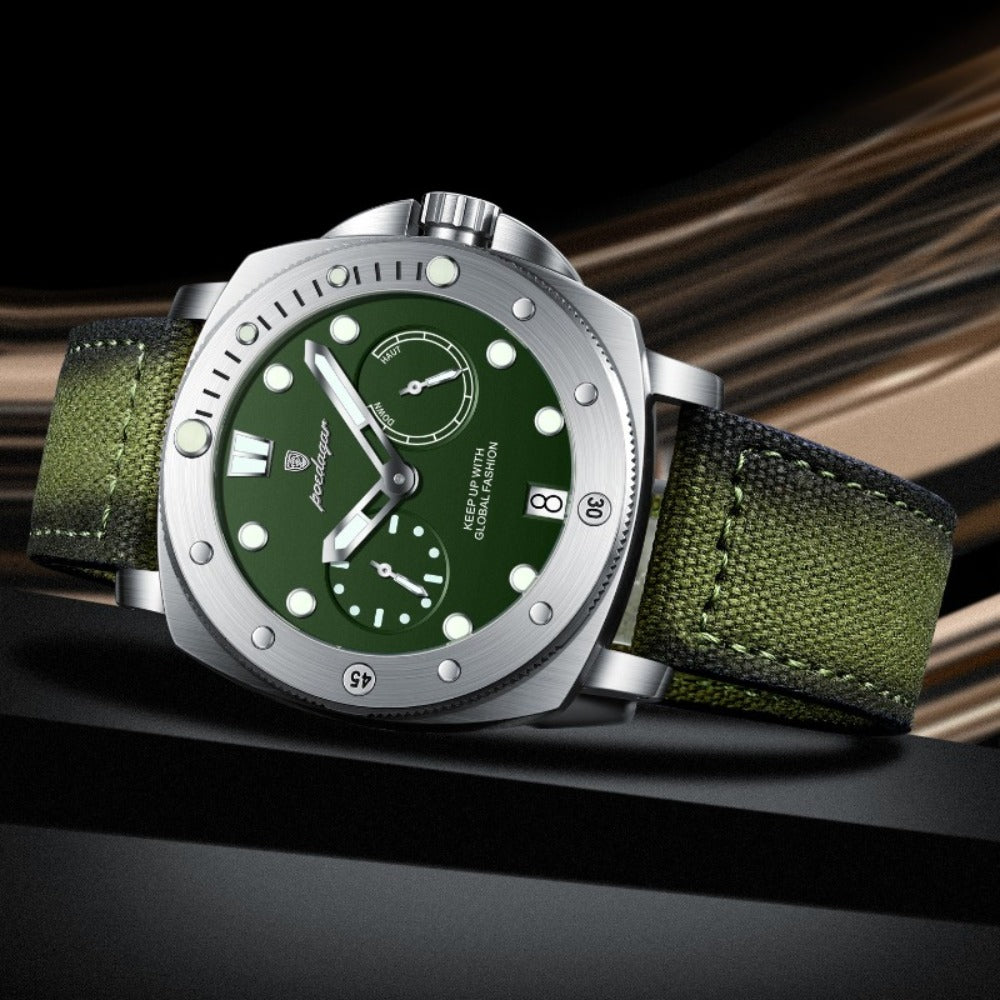 Men's Quartz Watch - POEDAGAR 's with Nylon Strap 3ATM Waterproof, Multi-Function Sport for - product detail view 10