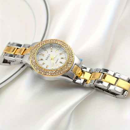 Women's Quartz Watch - Rhinestone Butterfly 's Crystal Diamond Dial, Movement, Steel Button - product detail view 7