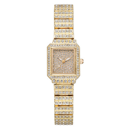 Women's Quartz Watch - Rhinestone for Square Dial Bling Luxury Analog Dress Wristwatch Sparkling - main product view
