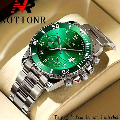 Men's Quartz Watch - 's Classic Business | Stainless Steel Wristwatch with Date Display, Sleek - product detail view 4