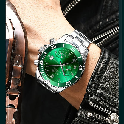 Men's Quartz Watch - 's Classic Business | Stainless Steel Wristwatch with Date Display, Sleek - product detail view 9