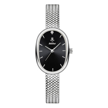 Women's Quartz Watch - 's Elegant Oval Dial Leaf Pattern Bracelet Strap with Gift Box, Stylish - product detail view 11