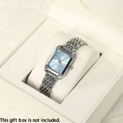 Women's Quartz Watch - 's Elegant Retro Luxury Heart Chain Rectangular Dial Court Style Stainless - product detail view 35