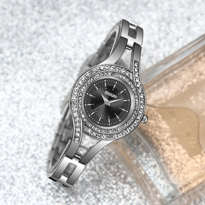 Women's Quartz Watch - 's Elegant Retro Luxury Heart Chain Rectangular Dial Court Style Stainless - product detail view 46