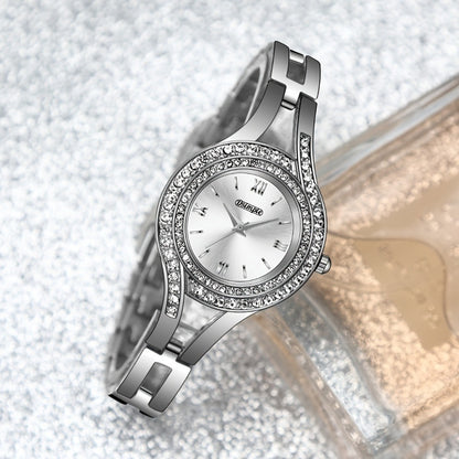 Women's Quartz Watch - 's Elegant Retro Luxury Heart Chain Rectangular Dial Court Style Stainless - product detail view 50