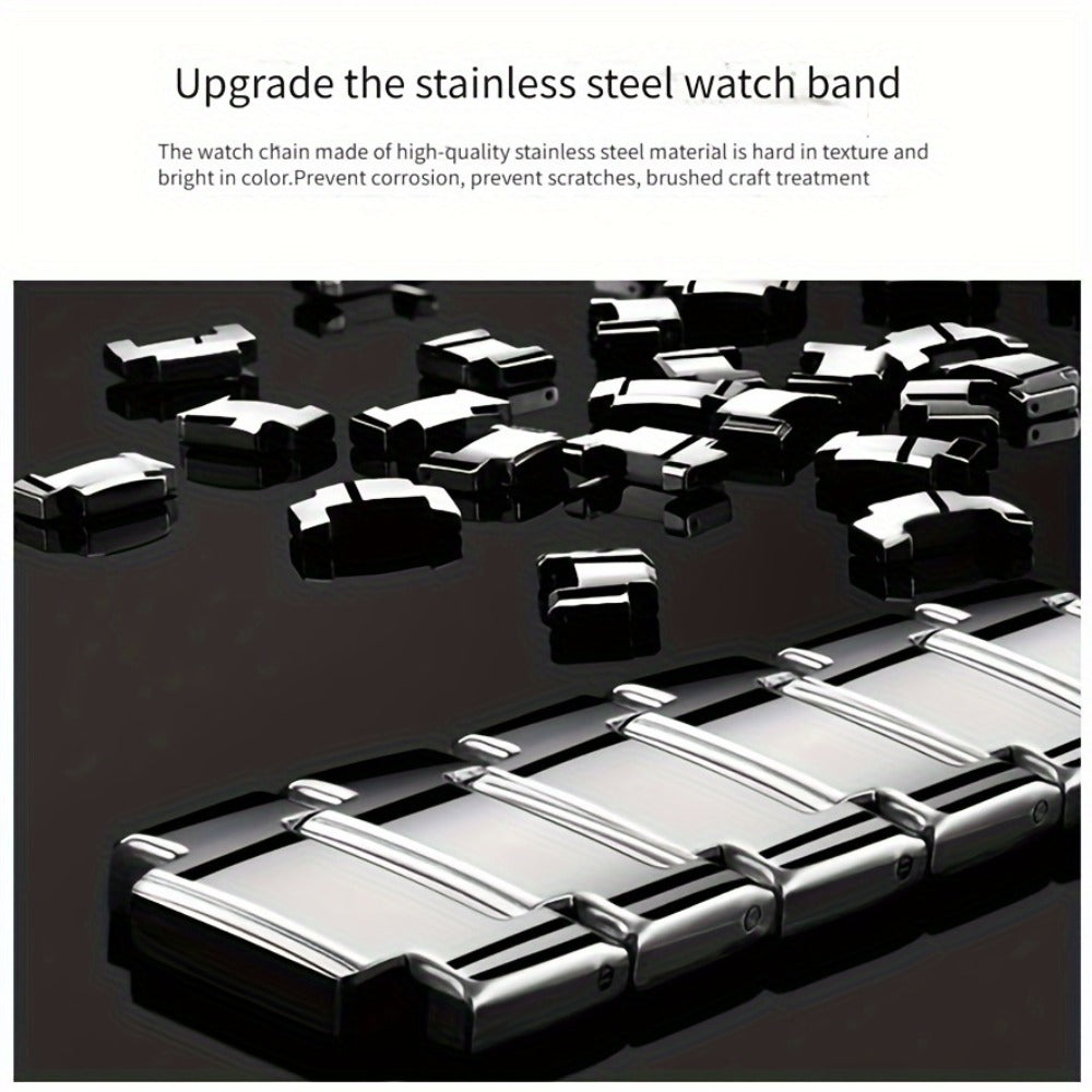 Men's Quartz Watch - 's Luminous Dual Calendar Zinc Alloy Business Casual Wristwatch for Coffee - product detail view 5