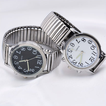 Women's Quartz Watch - 's Luminous Hands Analog Adjustable Stretchy Stainless Steel Band Casual - product detail view 3