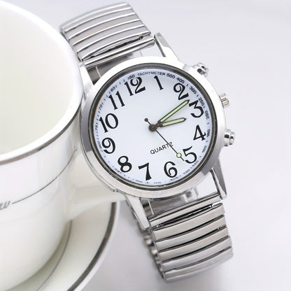 Women's Quartz Watch - 's Luminous Hands Analog Adjustable Stretchy Stainless Steel Band Casual - product detail view 7