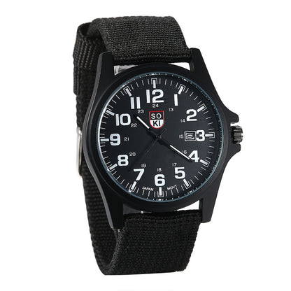 Men's Quartz Watch - 's Minimalist 24H Display, Luminous Dial, Date Calendar, Analog Casual - product detail view 8