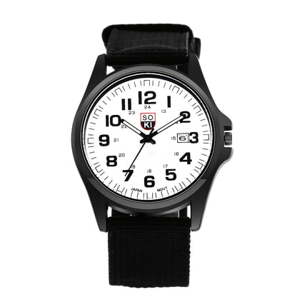 Men's Quartz Watch - 's Minimalist 24H Display, Luminous Dial, Date Calendar, Analog Casual - product detail view 10