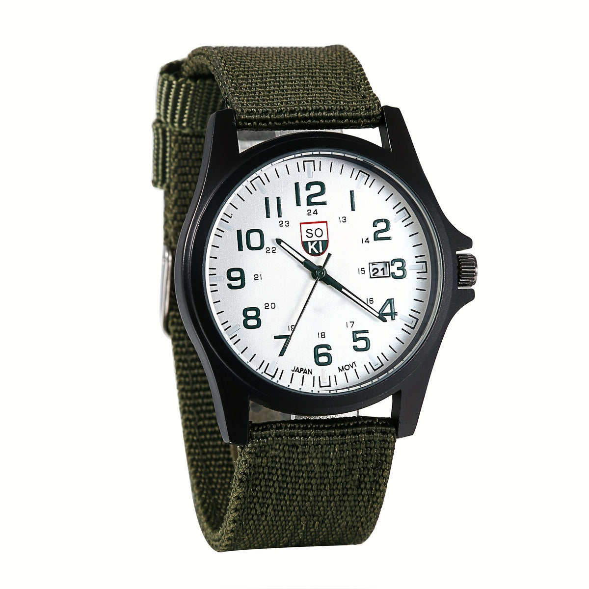 Men's Quartz Watch - 's Minimalist 24H Display, Luminous Dial, Date Calendar, Analog Casual - product detail view 13