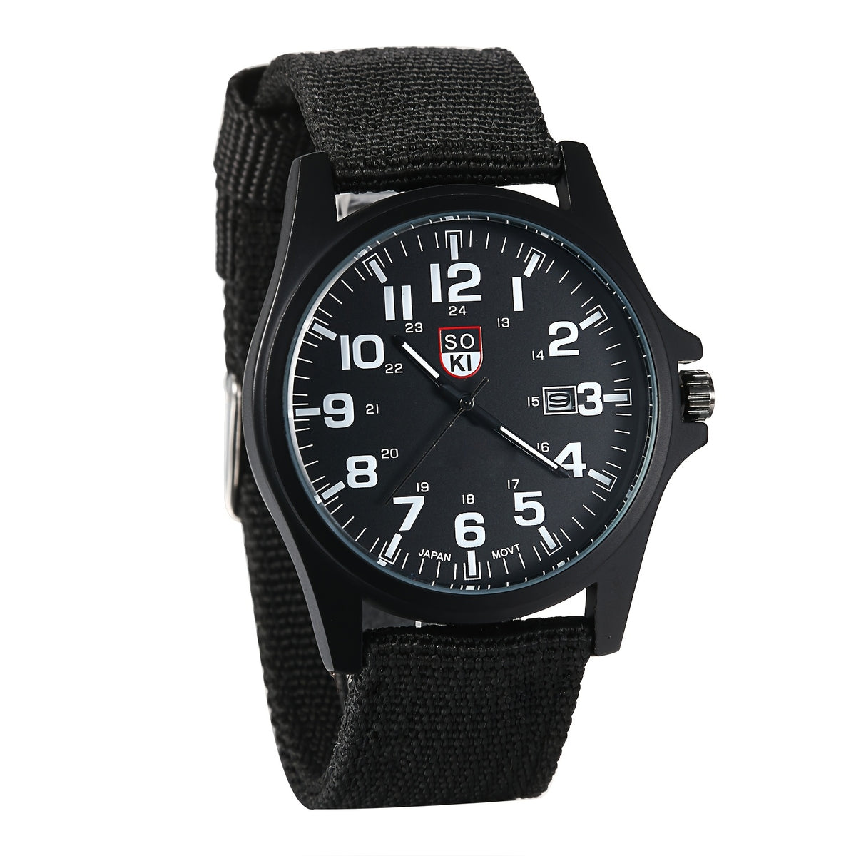 Men's Quartz Watch - 's Minimalist 24H Display, Luminous Dial, Date Calendar, Analog Casual - product detail view 14