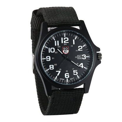 Men's Quartz Watch - 's Minimalist 24H Display, Luminous Dial, Date Calendar, Analog Casual - product detail view 14
