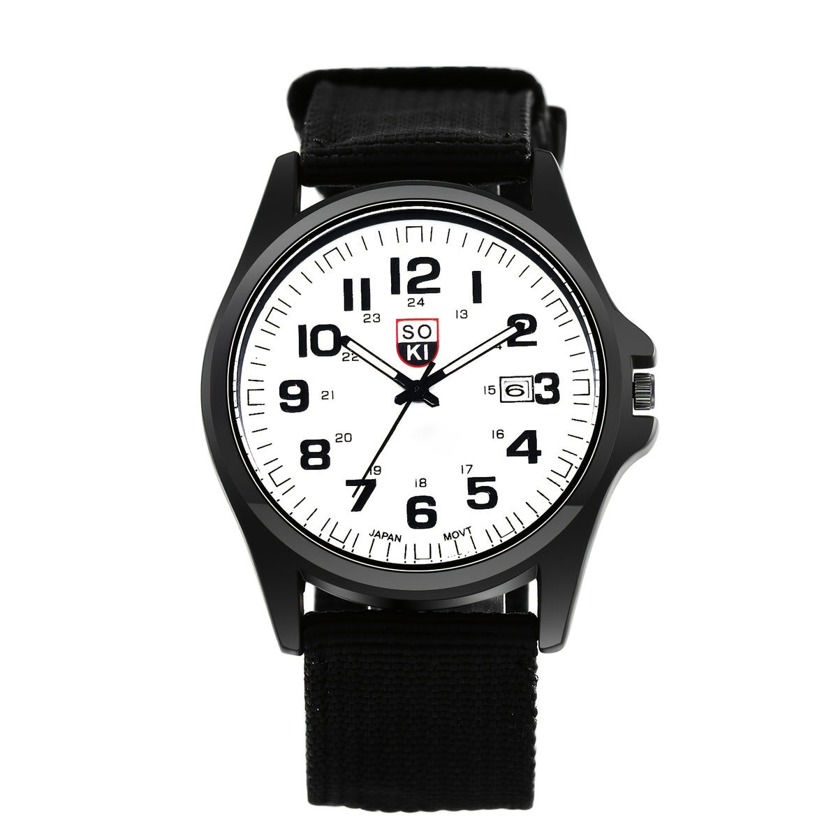 Men's Quartz Watch - 's Minimalist 24H Display, Luminous Dial, Date Calendar, Analog Casual - product detail view 15