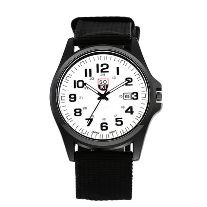Men's Quartz Watch - 's Minimalist 24H Display, Luminous Dial, Date Calendar, Analog Casual - product detail view 15