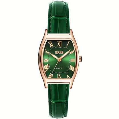 Women's Quartz Watch - 's Tonneau Faux Leather Strap Zinc Alloy Case Barrel Shaped Analog - product detail view 3