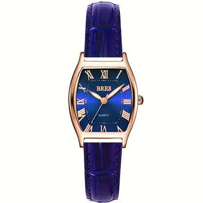 Women's Quartz Watch - 's Tonneau Faux Leather Strap Zinc Alloy Case Barrel Shaped Analog - product detail view 18
