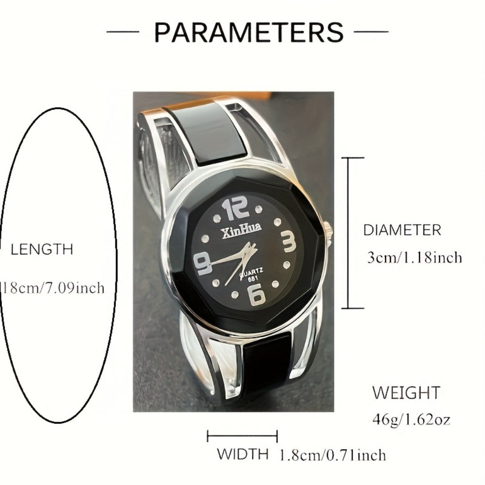 Women's Quartz Watch - 's Vintage Bracelet Elegant Alloy Case Band Analog Fashion Ladies - product detail view 6