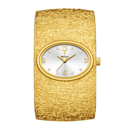 Women's Quartz Watch - 's Vintage Rhinestone Oval Dial Zinc Alloy Case Analog Wristwatch Elegant - product detail view 5