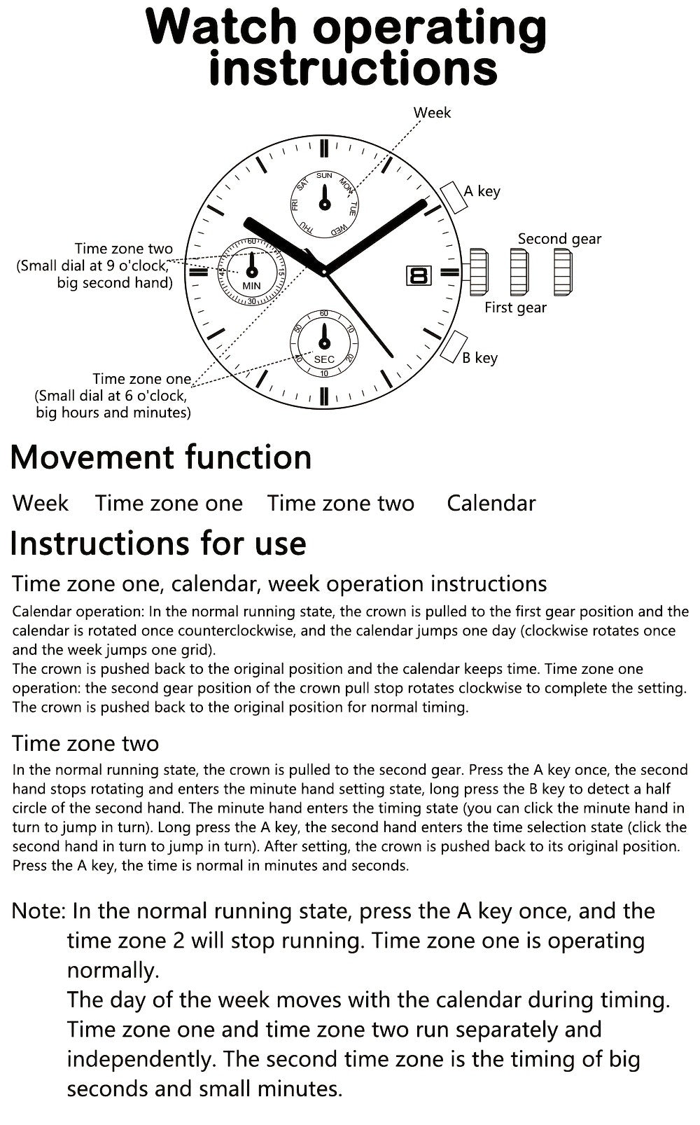 Men's Quartz Watch - 's Wooden | Luxury Multifunctional Wristwatch with Week, Calendar & Timer - product detail view 17