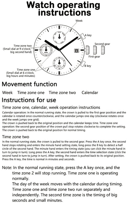 Men's Quartz Watch - 's Wooden | Luxury Multifunctional Wristwatch with Week, Calendar & Timer - product detail view 17