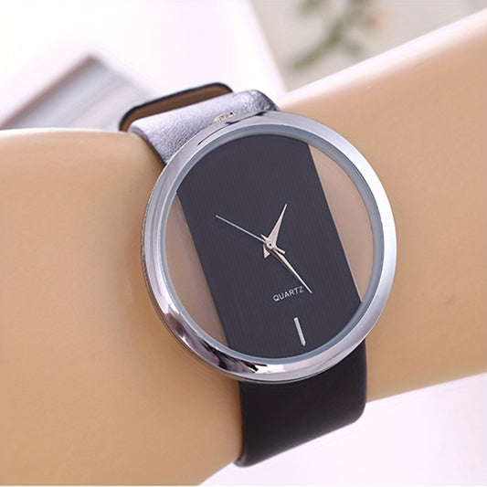 Women's Quartz Watch - Skeleton Transparent Clear Dial Wristwatch Creative Analog See-Through - main product view