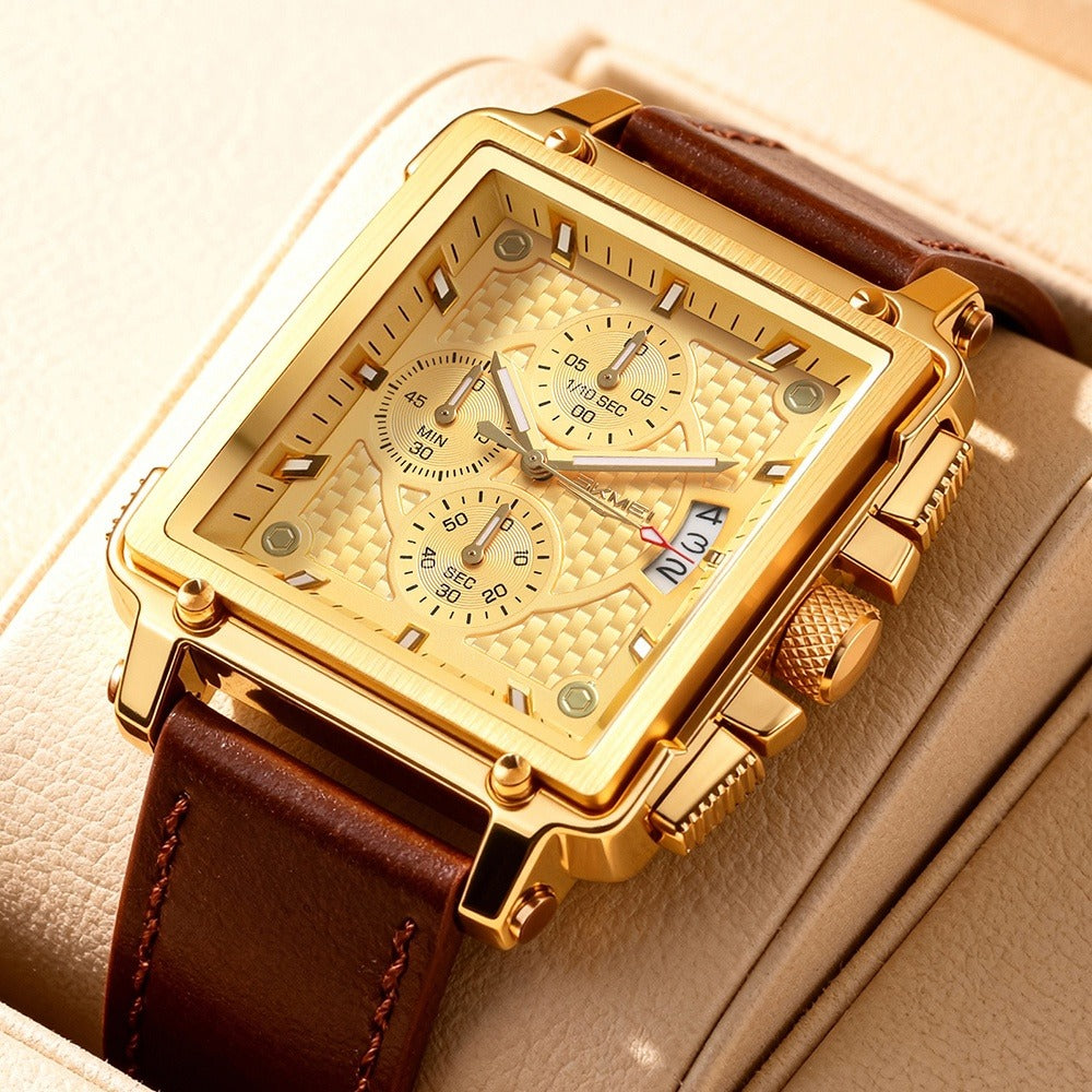 Men's Quartz Watch - SKMEI Chronograph Date Display Luminous Hands 3ATM Waterproof Casual - product detail view 8