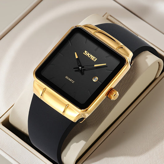 Women's Quartz Watch - SKMEI Square for Elegant Minimalist Ladies Wristwatch with Sleek Square - main product view