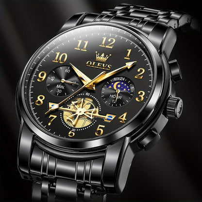 Men's Watch - OLEVS 's Luxury Dress Big Face, Waterproof, Luminous, Calendar, Stainless - product detail view 11