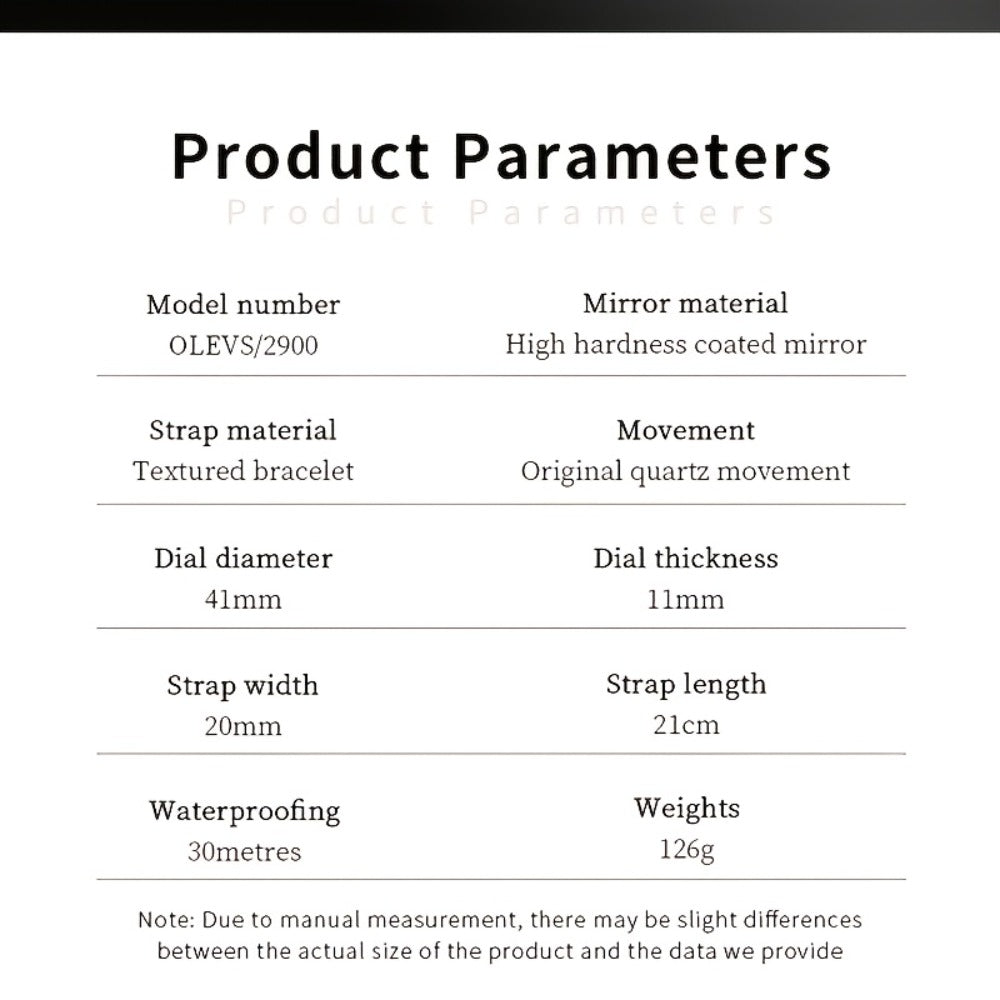 Men's Watch - OLEVS 's Luxury Dress Big Face, Waterproof, Luminous, Calendar, Stainless - product detail view 15