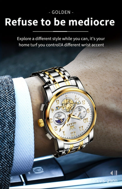 Men's Watch - OLEVS 's Luxury Dress Big Face, Waterproof, Luminous, Calendar, Stainless - product detail view 27