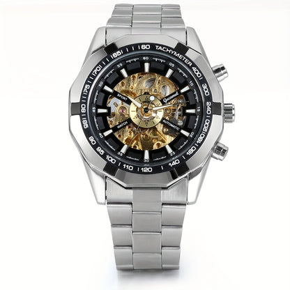 Men's Watch - 's Automatic Skeleton | Self-Winding Mechanical Wristwatch with Open Heart - main product view